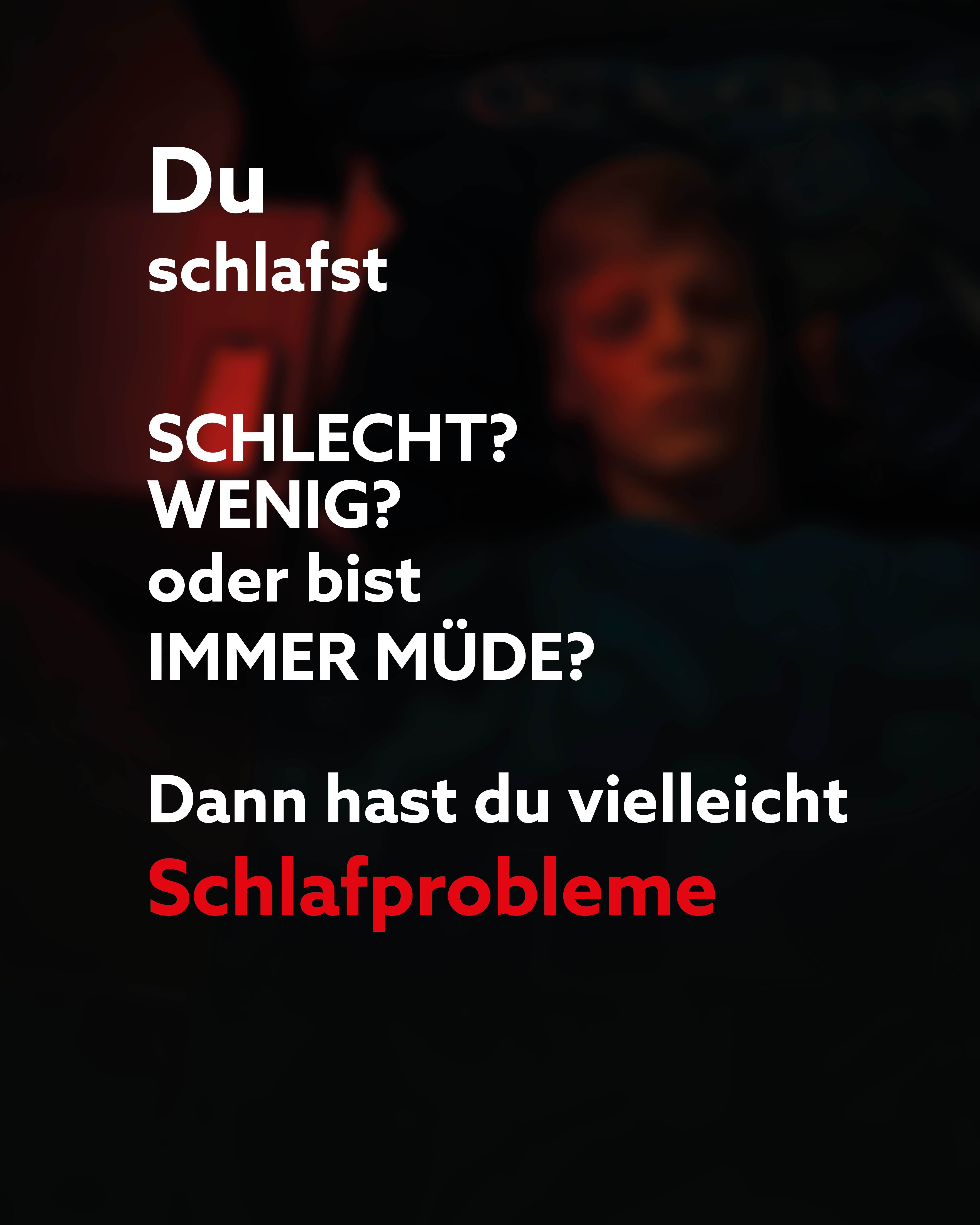 Instagram-Beitragsbild der Reconnect-Kampagne – Schlafstörungen, Slide2
