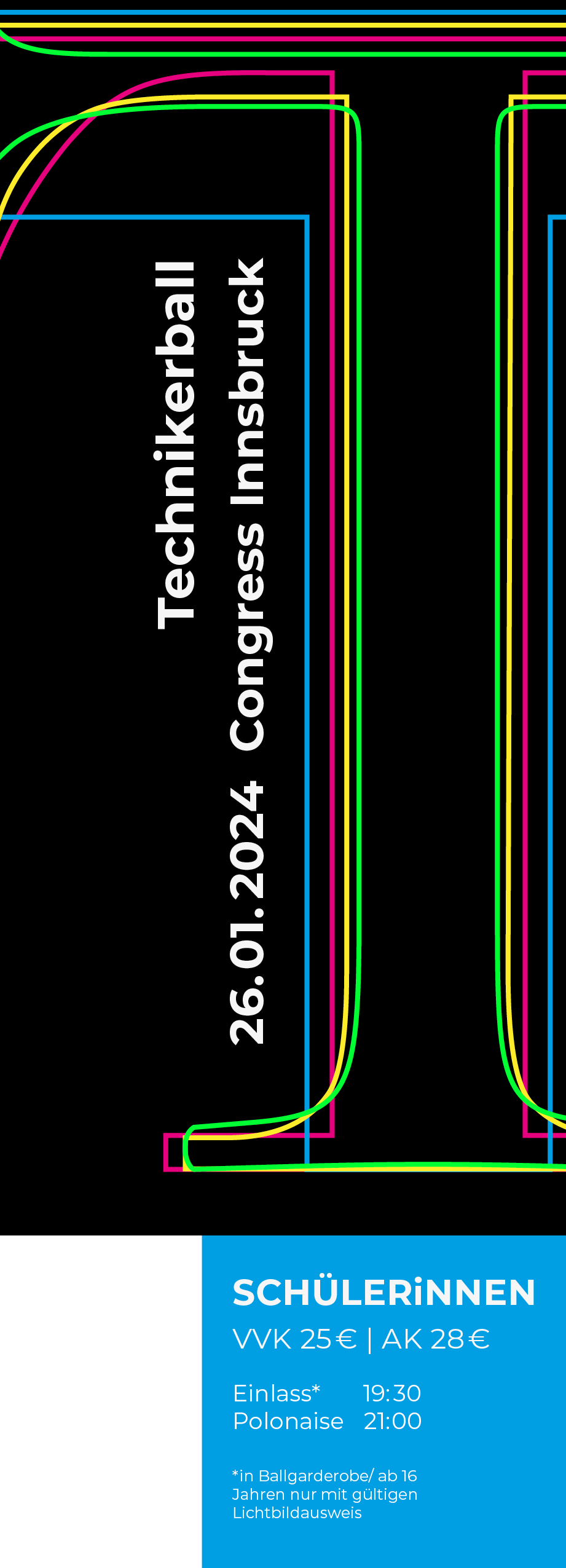 Schülerinnen Eintrittskarten - ohne Barcode