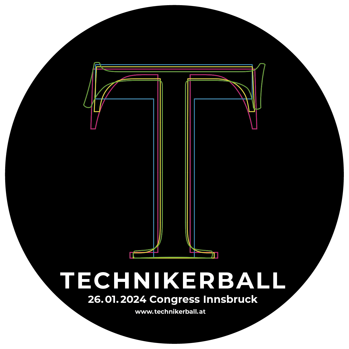 Glasuntersetzer des Technikerballs 2024